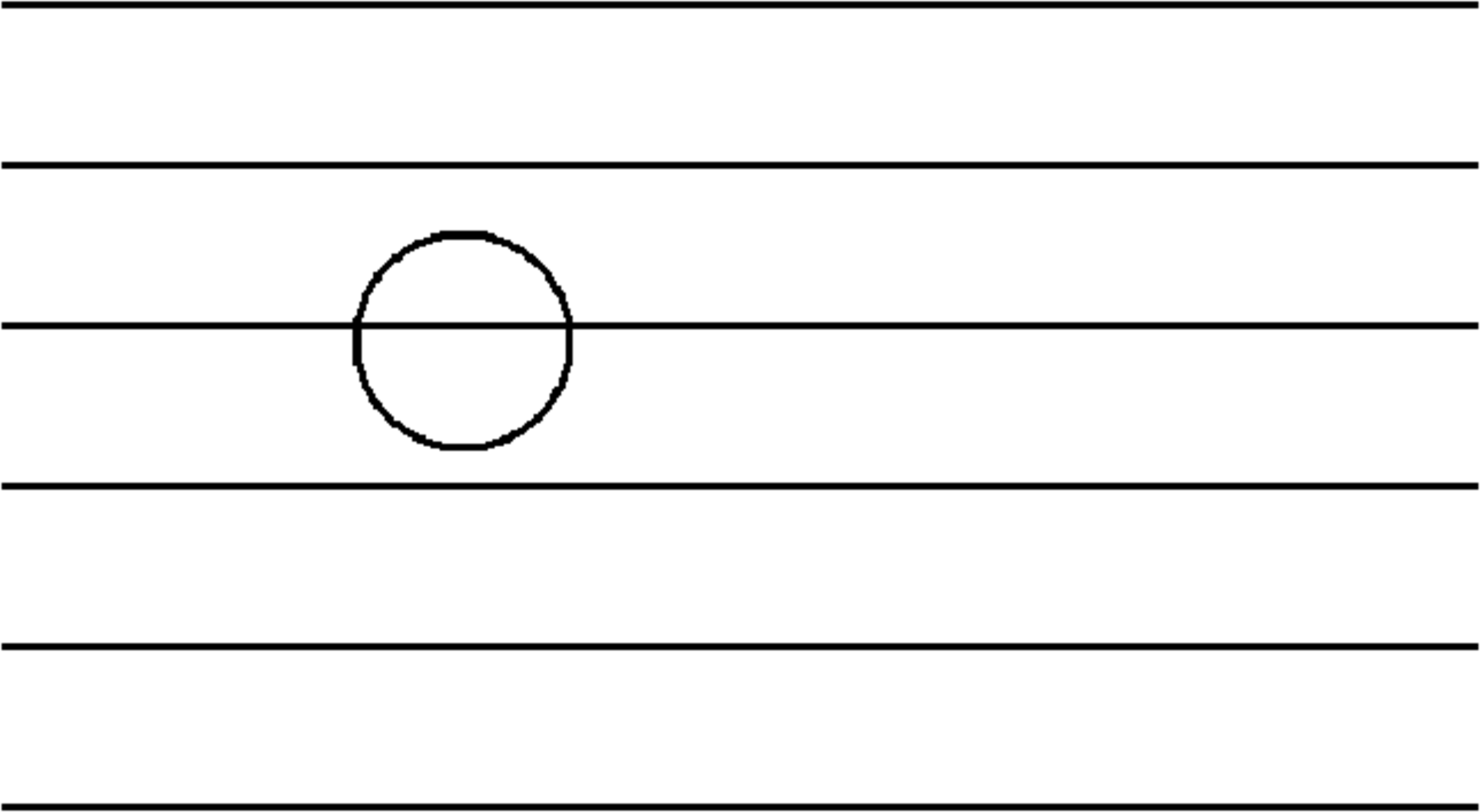Figure 7: A circle always has two intersections.
